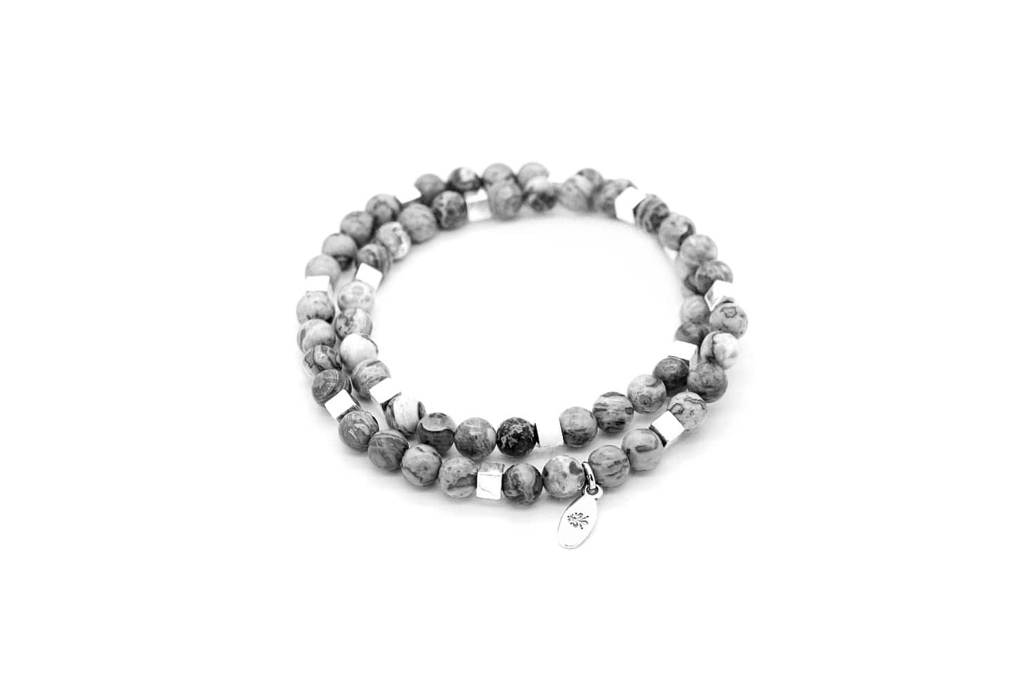 Bracelet artisanal en perles d’argile émaillée rouge - Simbi Haïti