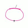 Bracelet cordon Diamant Brut rose fluo