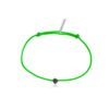 Bracelet cordon Diamant Brut noir ruban rouge bijoux made in France cordon vert fluo
